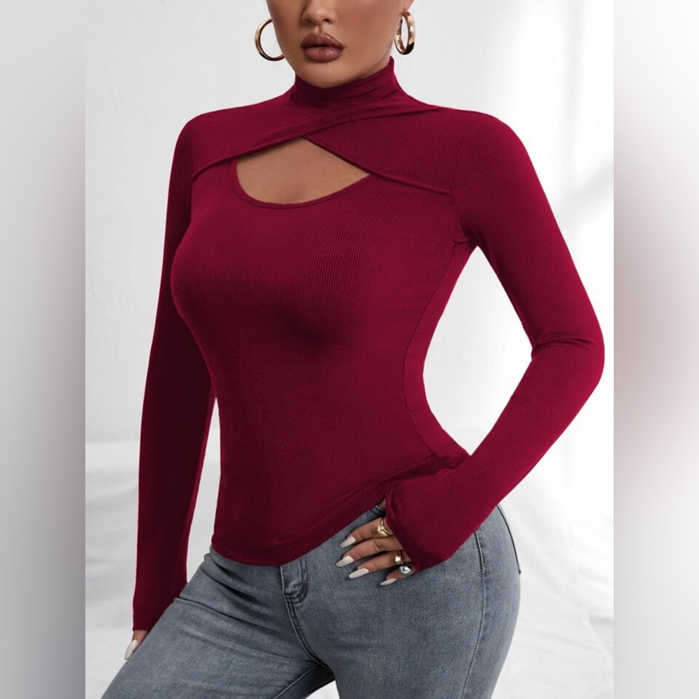 High neck tee